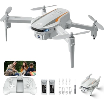 Mini Drone with Camera,1080P HD FPV Foldable Drones for Kids,Adults