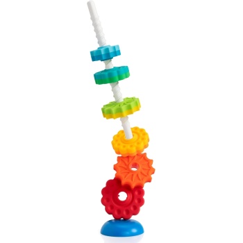 Fat Brain Toys SpinAgain, Baby Stacking Toys for Toddlers, Building Baby Toys