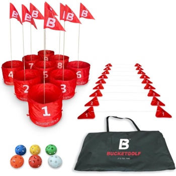 bucketgolf Game Pro The Original Ultimate Backyard Golf Game for Family, Adults