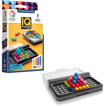 SmartGames IQ Puzzler Pro, a Travel Game for Kids and Adults, a Cognitive