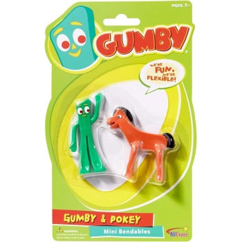 NJ Croce Gumby & Pokey Mini Bendable Pair
