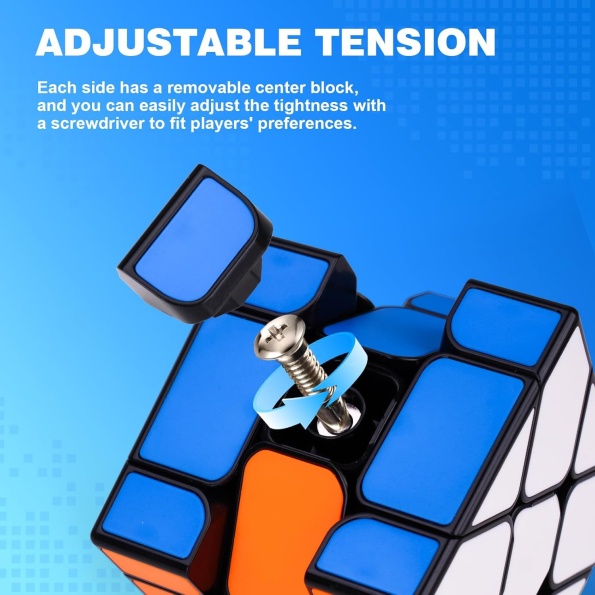 Speed Cube 3x3 Van In Round - Magic Puzzle Cube - Casse-tête Set - Cube rotatif Jeux