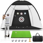 Golf Net: 10x7ft Golf Practice Hitting Net for Backyard Driving Chipping