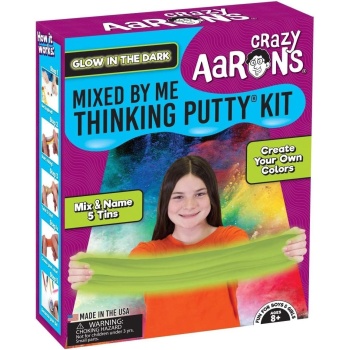 Crazy Aaron’s Thinking Putty Glow in The Dark Kit - Create, Mix, Mold
