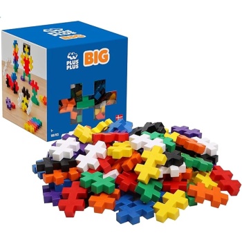 PLUS PLUS BIG - Open Play Set - 100 Piece - Basic Color Mix, Construction