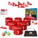 bucketgolf The Ultimate Backyard Golf Game for Kids and Adults - Portable 6 Hole