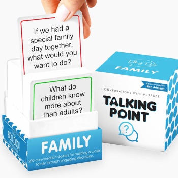 200 Family Conversation Cards - Put Down The Phones & Connect with Family