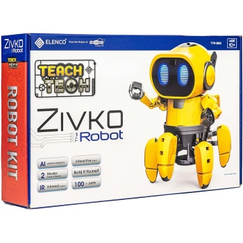 Elenco Teach Tech “Zivko The Robot”, Interactive A/I Capable Robot with Infrared