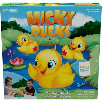 Pressman Lucky Ducks - The Memory and Matching Game That Moves