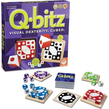 Mindware Q-Bitz Pattern Matching Fun Board Games for Family Game Night