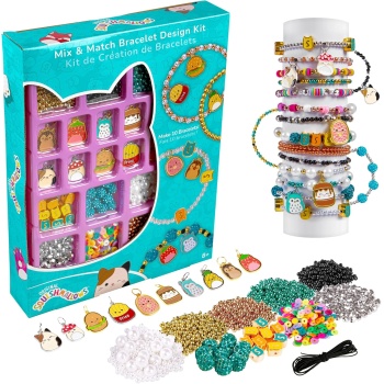 Fashion Angels Squishmallows Mix & Match Bracelet Design Kit, Includes