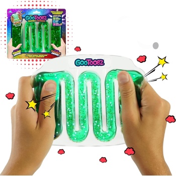 GooToobz Originals - Squishy Sensory Tubes - Filled with Colorful Water, Glitter