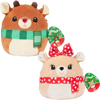 Squishmallows 8-Inch Rudolph & Clarice Set - Rudolph The Red Nosed Reindeer