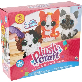 Orb 74661 The Factory Plushcraft Kitten Club 3D Soft Craft, 730 pieces