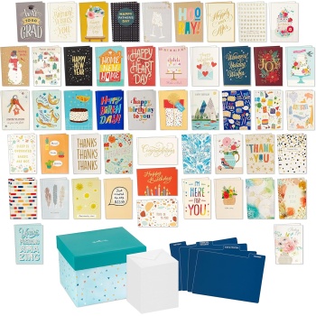 Hallmark All Occasion Boxed Set of Assorted Blank Greeting Cards with Card