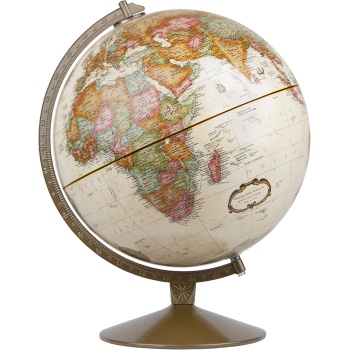 Replogle Globes Franklin World Globe, Antique Ocean, 12-Inch Diameter