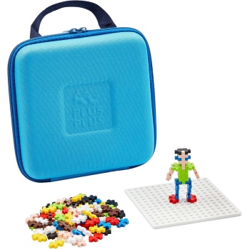 PLUS PLUS Building Set with Travel Case, 3D Open Ended Stem Toy for Kids
