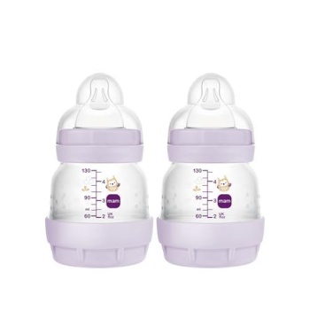 MAM Easy Start Anti-Colic Baby Bottles, Extra Slow Flow, Breastfeeding-Like