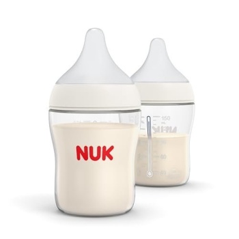 NUK Perfect Match 2-in-1 Natural and Anti-Colic Bottle with Slow Flow, Wide