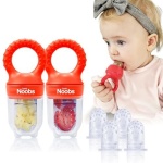 Baby Fruit Feeder by Lovenoobs, Frozen Teething Toys for Babies, 2 Pack
