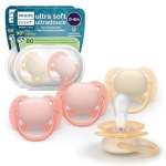 Philips Avent Ultra Soft Pacifiers - Orthodontic Design, for Babies 0-6 Months