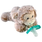 RaZbaby JollyPop Pacifier, Holder w/Detachable Baby Pacifier, Stuffed Animal