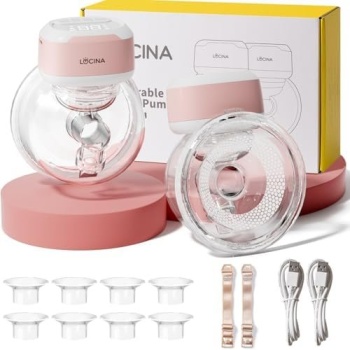 Wearable Breastfeeding Pump Hands Free of Long Battery Life, Portable Electric