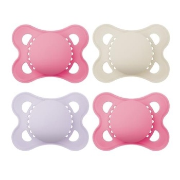 MAM Original Matte Baby Pacifiers, Binky for Girls 0-6 Months, BPA-Free