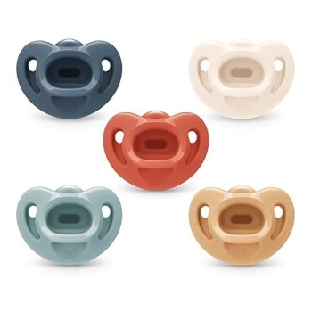 NUK Timeless Comfy Pacifier | 100% Silicone, One-Piece Design | BPA-Free