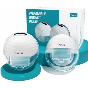 Paruu P10 Hands-Free Breast Pump Wearable, 338mmHg Strong Suction, Low Noise