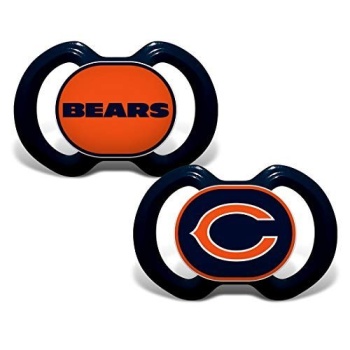 BabyFanatic Pacifier 2-Pack - NFL Chicago Bears - Officially Licensed League