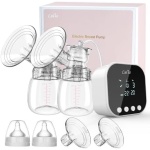 Lulia Double Electric Breast Pump, Breastfeeding Pump 4 Modes & 9 Levels